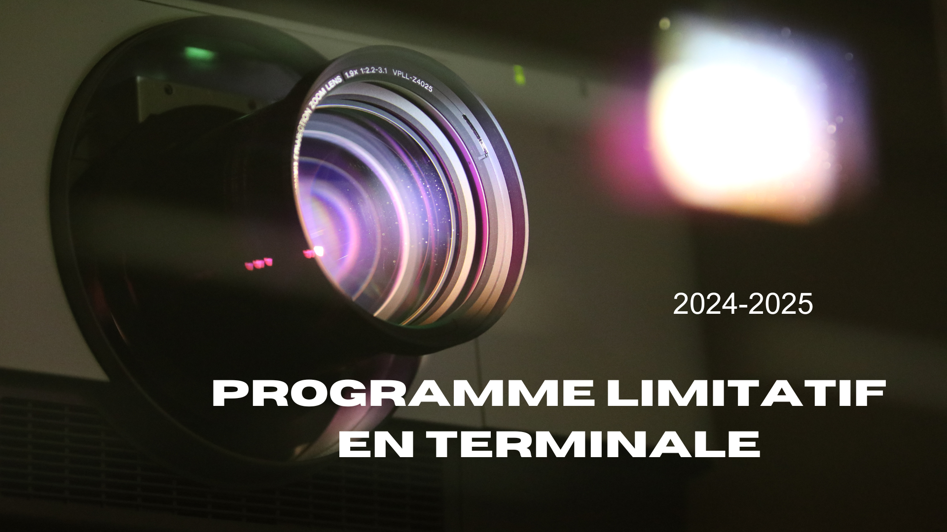 Le programme limitatif 2024-2025